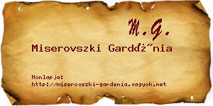 Miserovszki Gardénia névjegykártya